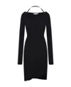 Off-white Halterneck-strap Asymmetric Dress In Black