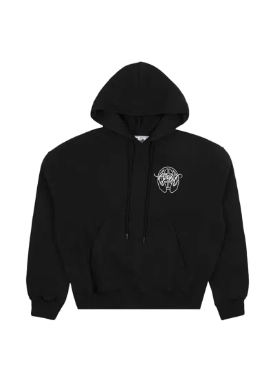 Off-white Hand Arrow Hoodie In Black