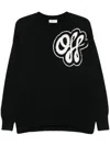 Off-white Hand-drawn Script Sweater In Black