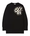 Off-white Hand-drawn Script Sweater In Black