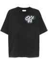 Off-white Handdrawn-script T-shirt In Grey
