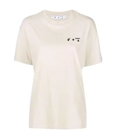 Off-white Hands Off Logo-print T-shirt In White