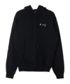 Off-white Mens Black Caravaggio Paint Graphic-print Cotton-jersey Hoody L In Black