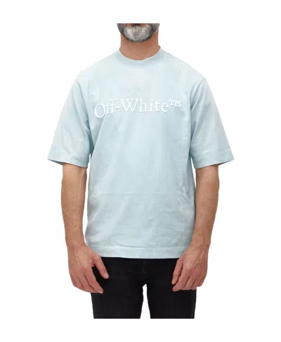 Off-white Hands Off-print T-shirt In Blue
