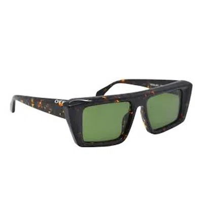 Off-white Hartford Green Browline Unisex Sunglasses Oeri13k 6055 53 In Brown