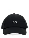 Off-white Logo-embroidered Baseball Cap With Curved Peak In Black