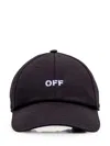 OFF-WHITE OFF-WHITE HAT WITH LOGO