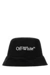 Off-white Wide Brim Polyester Bucket Hat In Multicolor