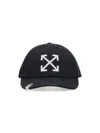 Off-white Curved Visor Baseball Cap In Black Cotton In Black