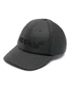 Off-white Logo-embroidered Cotton Cap In Black