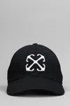 OFF-WHITE HATS IN BLACK COTTON