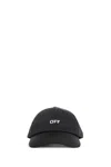 Off-white Woman  Black Cotton Hat In Multicolor
