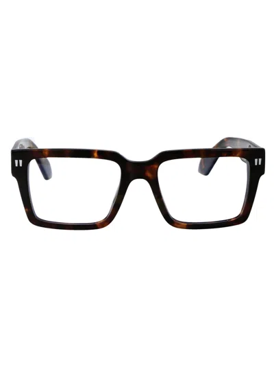 OFF-WHITE OFF-WHITE HAVANA ACETATE GLASSES