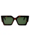 Off-white Havana Acetate  Sunglasses In Brown
