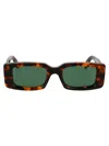 Off-white Havana Acetate  Sunglasses In Green