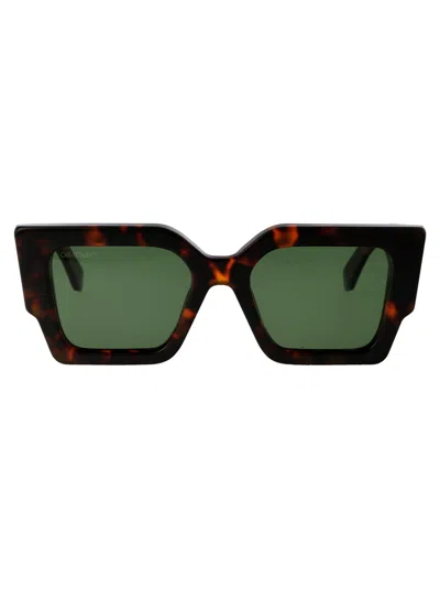 Off-white Havana Acetate  Sunglasses