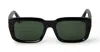 Off-white Hays - Black / Green Sunglasses In Black