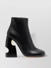 Off-white 110 Meteor Block Ankle Boots In Nappa Leather In Black