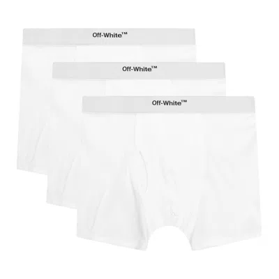 Pre-owned Off-white Helvetica Tripack Boxer 'white/black'