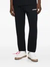 Off-white Helvetica-print Track Pants In Black