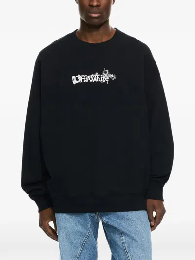 Off-white Heraldic Arrow Sweatshirt In Black