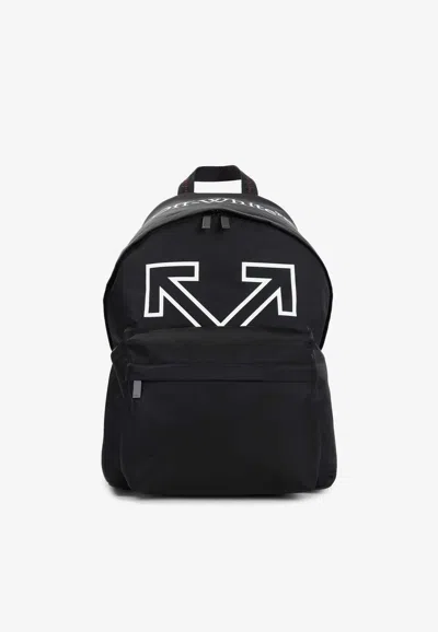 Off-white Heritage Arrow Backpack In Black