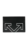 Off-white Heritage Card Holder In Black