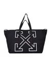 Off-white Large Heritage Day Off Tote Bag In Black