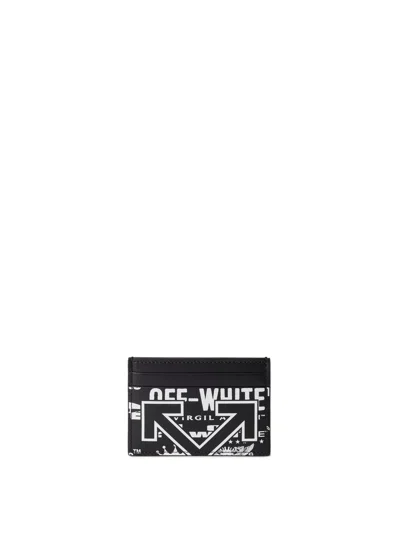 Off-white Heritage Multilogo Card Holder In Black