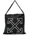 Off-white Off White Heritage Tote Bag Men In Black
