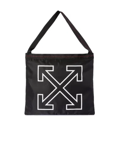 Off-white Heritage Tote Bag In Black