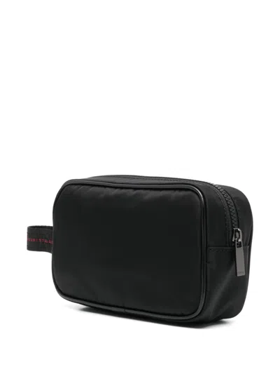 Off-white Heritage Wash Bag In Black