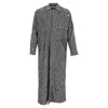 Off-white Herringbone Midi Coat In Grey Wool In Grey