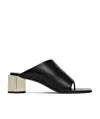 Off-white Hexnut Mules In Black In Black