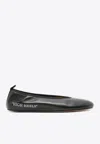 Off-white Flat Shoes In Black