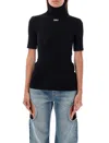 Off-white High Neck Top In Black
