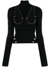 Off-white Off White Mockneck With Studs In Black