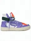 Off-white High-top  Sneakers With Bold Motifs And Unique Accents In Multi