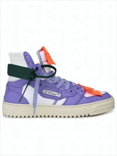 Off-white High-top  Sneakers With Bold Motifs And Unique Accents In Multi