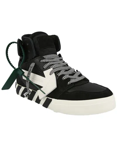 Off-white ™ High Top Vulcanized Leather Sneaker In Black