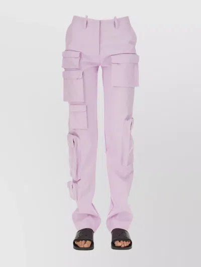 Off-white High Waist Cargo Utility Pants