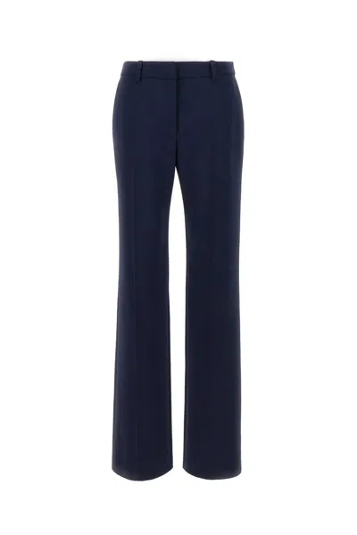 Off-white Wide-leg Virgin-wool-blend Trousers In Blue