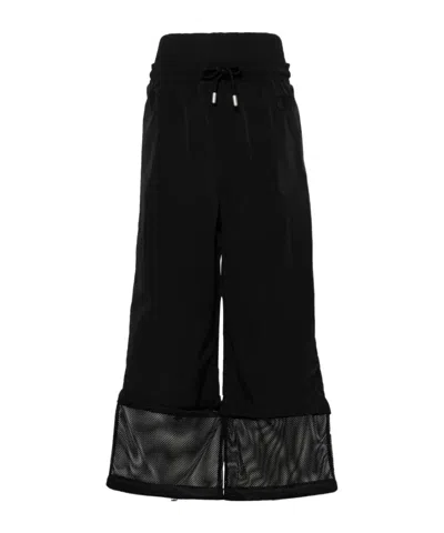 OFF-WHITE OFF-WHITE DRAWSTRING WIDE LEG TROUSERS