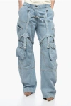 Off-white High-rise Denim Cargo Pants