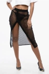Off-white Logo-tape Mesh Skirt
