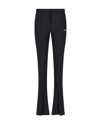 OFF-WHITE OFF-WHITE LOGO PRINTED TAILORED TROUSERS