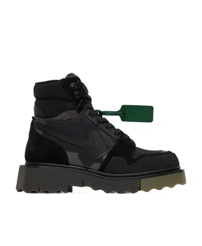 OFF-WHITE HIKING SPONGE LACE UP BOOTS