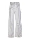 Off-white Carpenter Body Scan Print Loose-fitting Jeans In White