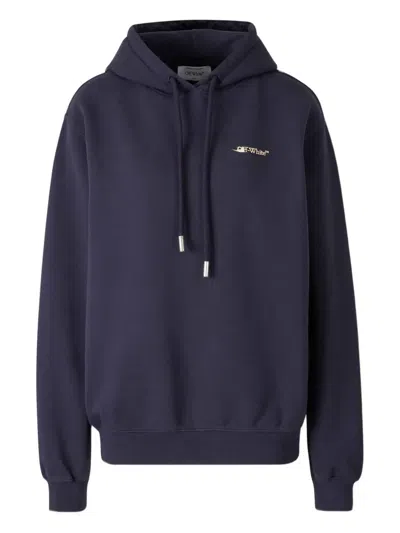 OFF-WHITE HOODED LOGO SWEATSHIRT