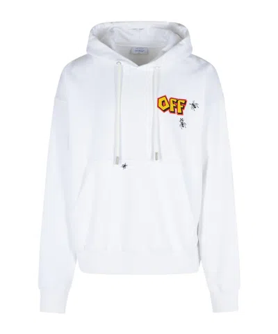 Off-white Hooded Sweater In White